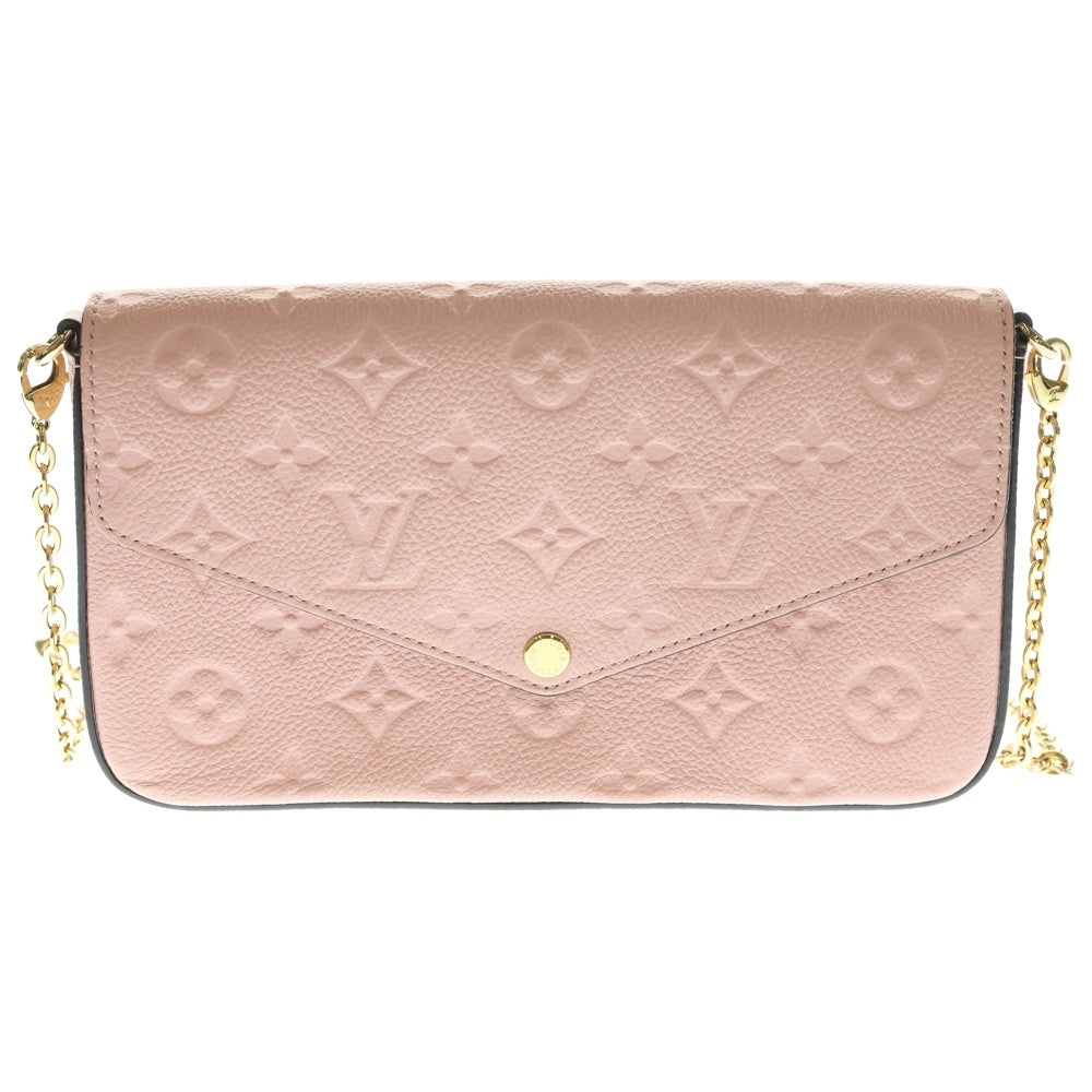LOUIS VUITTON(ルイヴィトン) モノグラムアンプラント ポシェット・フェリシー ローズプードル ショルダーバッグ ショルダーウォレット ピンク レザー ゴールド金具 M82608