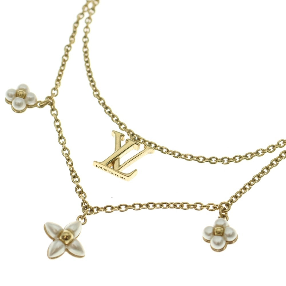 LOUIS VUITTON(ルイヴィトン) LV フローラグラム ネックレス ペンダント チェーン ゴールド M00981