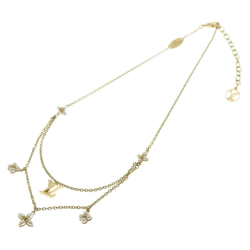 LOUIS VUITTON(ルイヴィトン) LV フローラグラム ネックレス ペンダント チェーン ゴールド M00981