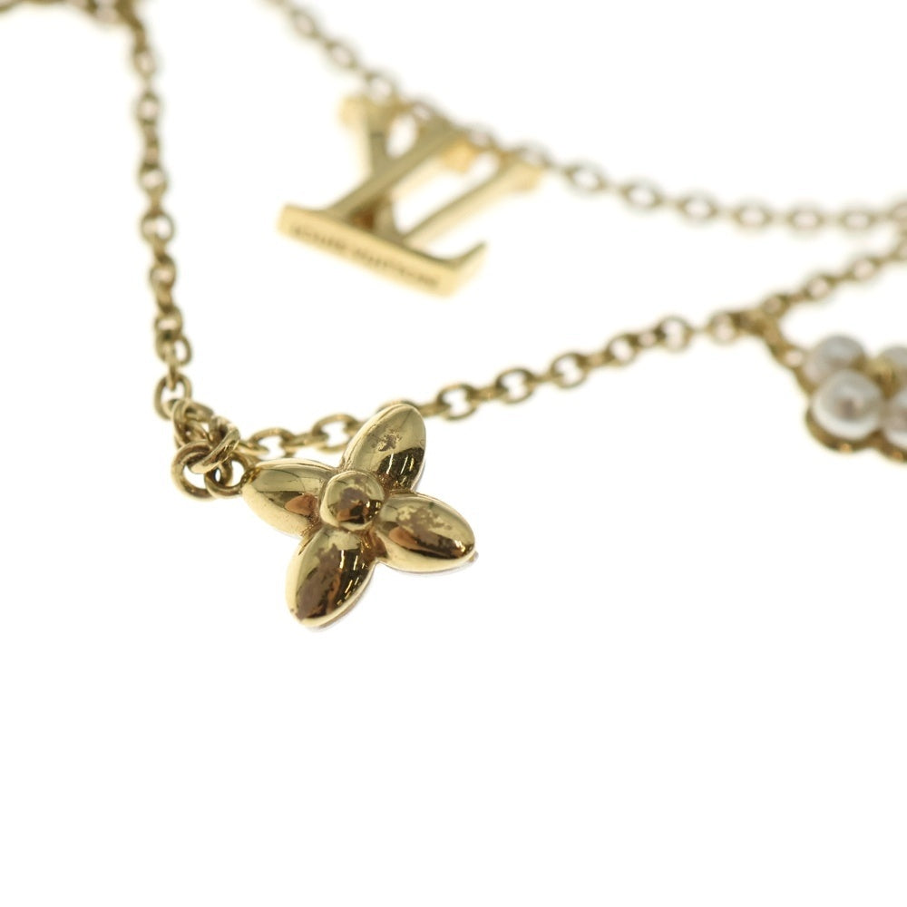 LOUIS VUITTON(ルイヴィトン) LV フローラグラム ネックレス ペンダント チェーン ゴールド M00981
