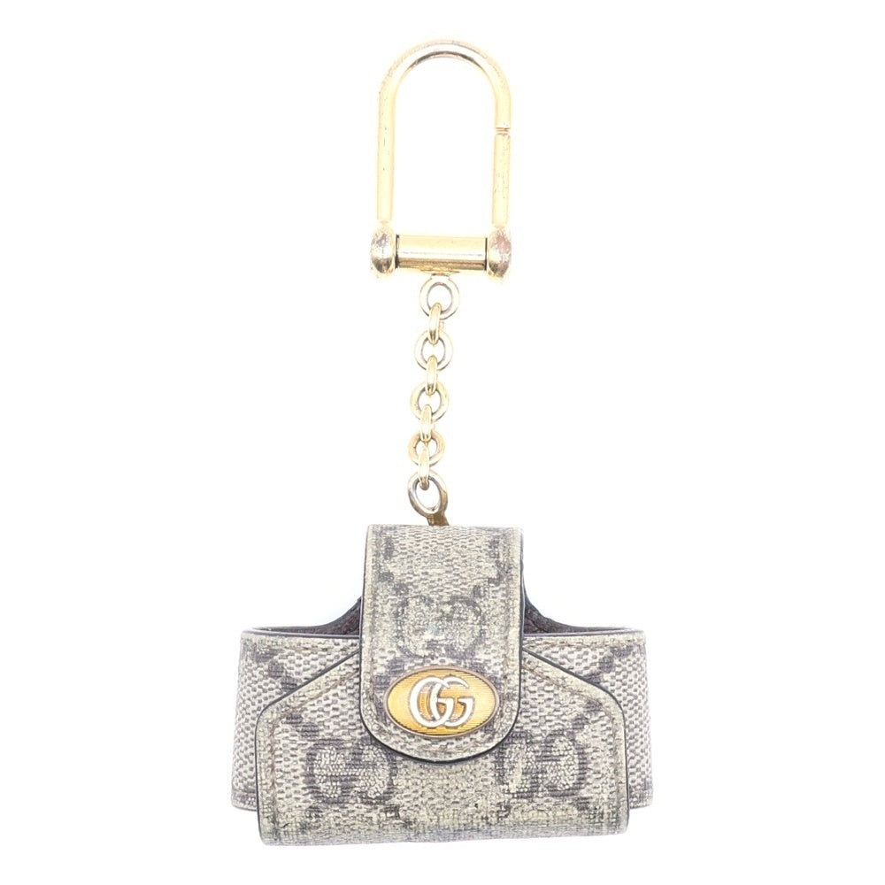 GUCCI(グッチ) GGスプリーム AirPods ケース ベージュ ゴールド金具 631683