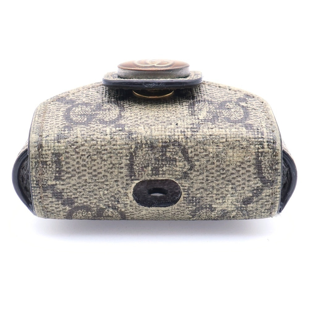 GUCCI(グッチ) GGスプリーム AirPods ケース ベージュ ゴールド金具 631683