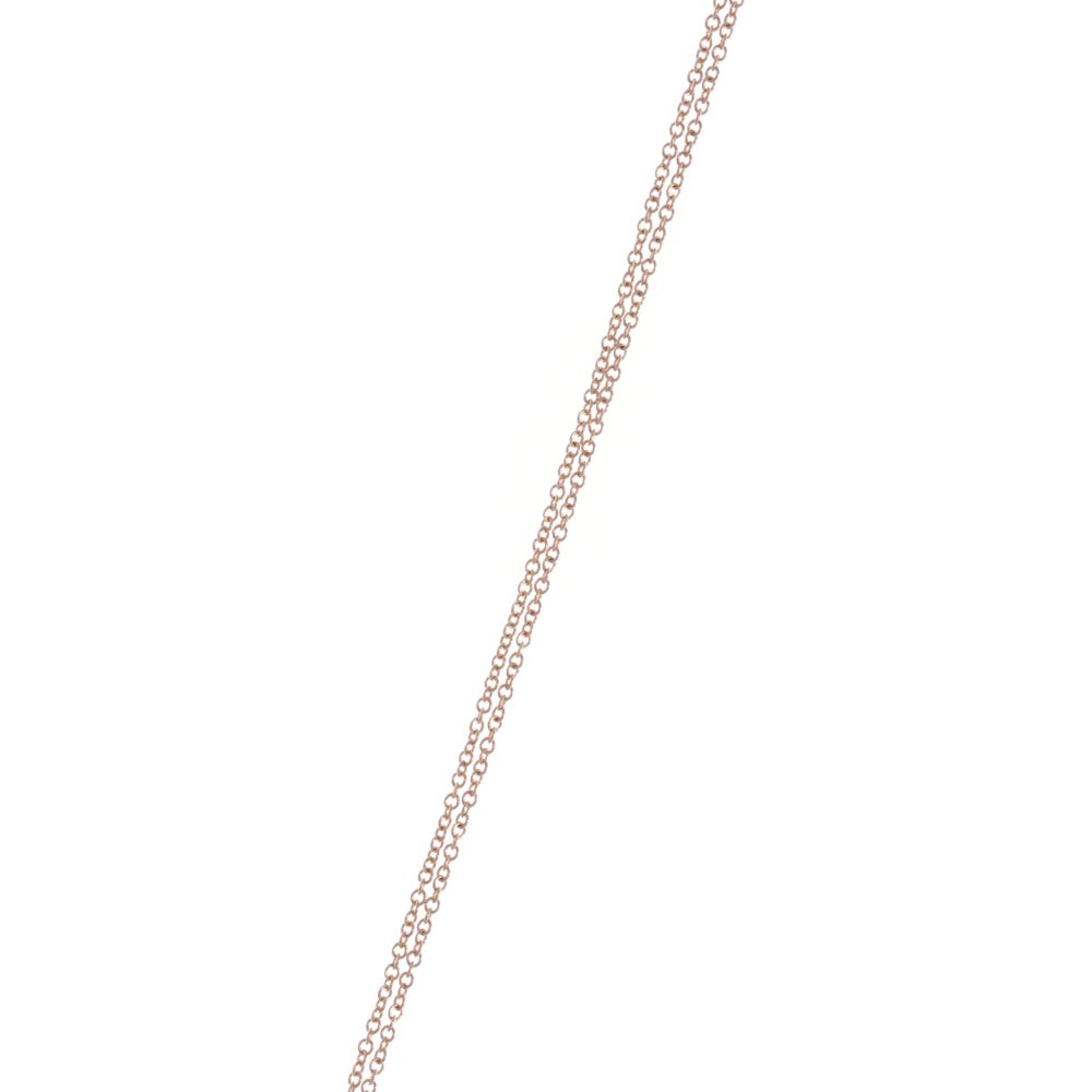 TIFFANY & Co.(ティファニー) Tスマイル ミニ ネックレス ペンダント チェーン ピンクゴールド Au750YG