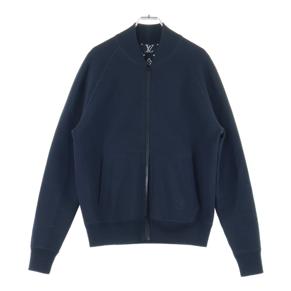LOUIS VUITTON(ルイヴィトン) 21SS リバーシブル モノグラム トラックブルゾン ウールニット ジップアップ ボンバージャケット ブラック RM211M ZMA HKN05W