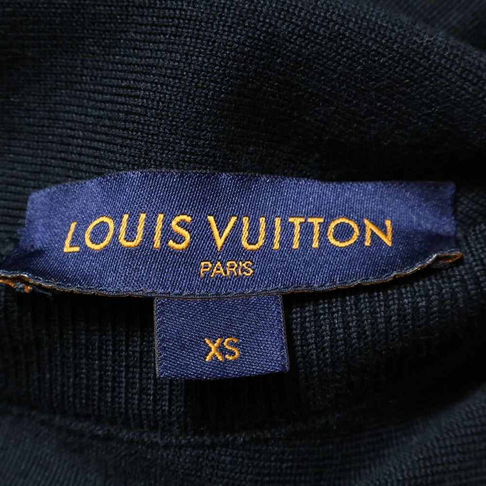 LOUIS VUITTON(ルイヴィトン) 21SS リバーシブル モノグラム トラックブルゾン ウールニット ジップアップ ボンバージャケット ブラック RM211M ZMA HKN05W
