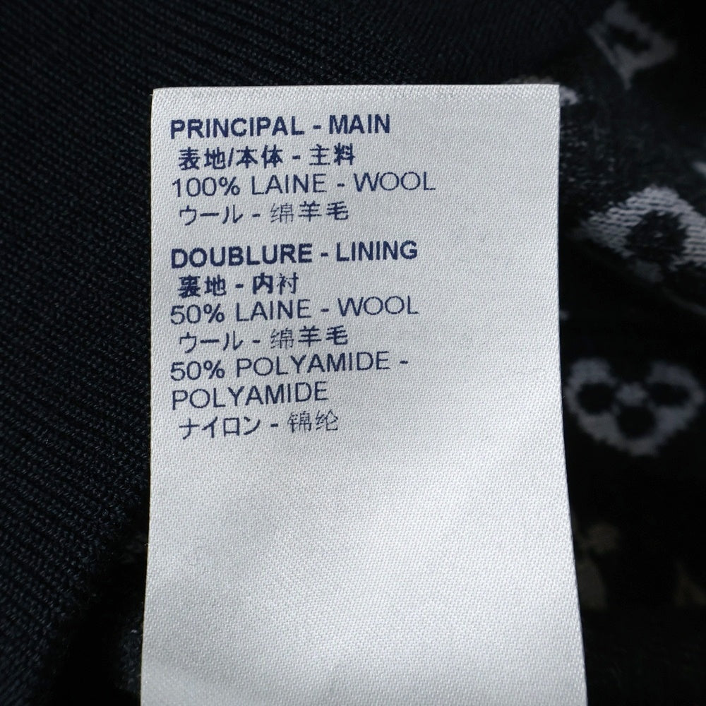 LOUIS VUITTON(ルイヴィトン) 21SS リバーシブル モノグラム トラックブルゾン ウールニット ジップアップ ボンバージャケット ブラック RM211M ZMA HKN05W