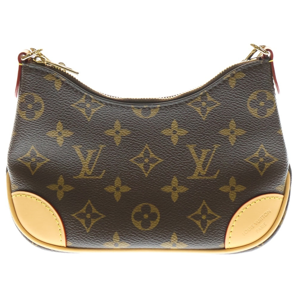 LOUIS VUITTON(ルイヴィトン) ナノ ブローニュ モノグラム PVC レザー 2WAY チェーン ハンド ショルダーバッグ ゴールド金具 ブラウン M25519