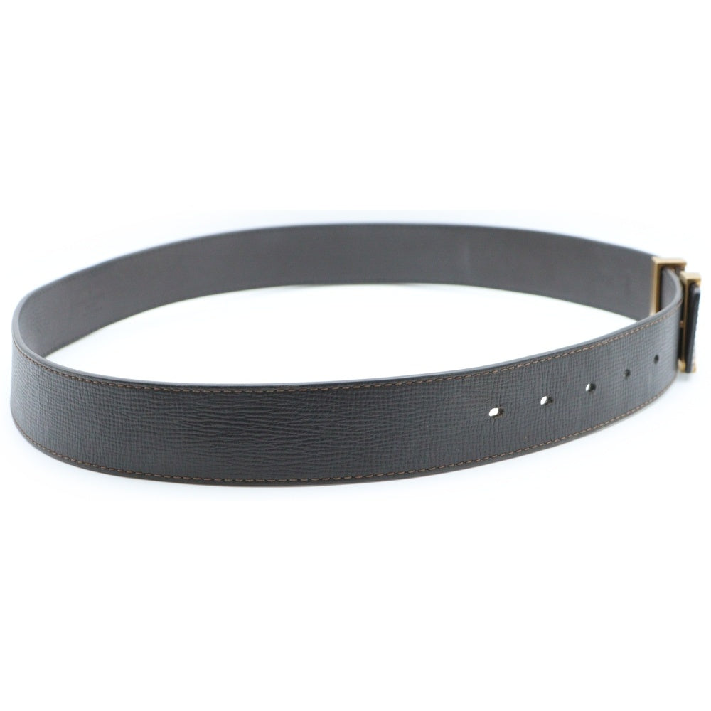 LOUIS VUITTON(ルイヴィトン) サンチュール LV イニシャル ベルト ブラウン レザー M6902