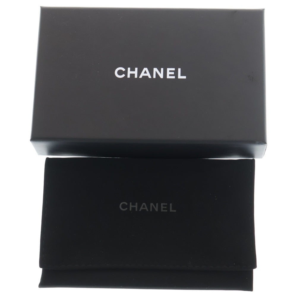 CHANEL(シャネル) マトラッセ ココマーク カードケース ブラック ラムスキン パスケース