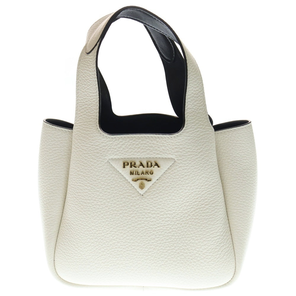PRADA(プラダ) ヴィッテロダイノ ハンドバッグ ミニバッグ ホワイト レザー 1BG335