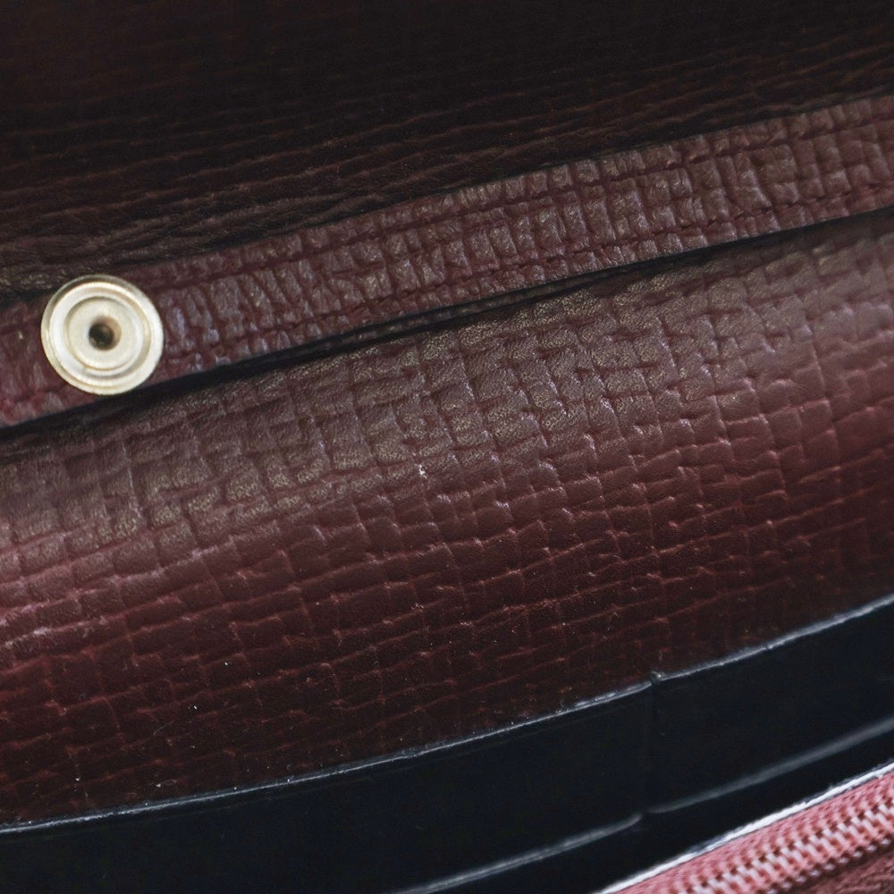 LOEWE(ロエベ) バレンタイン ショルダーウォレット ミニバッグ ショルダーバッグ ボルドー ワインレッド レザー シルバー金具