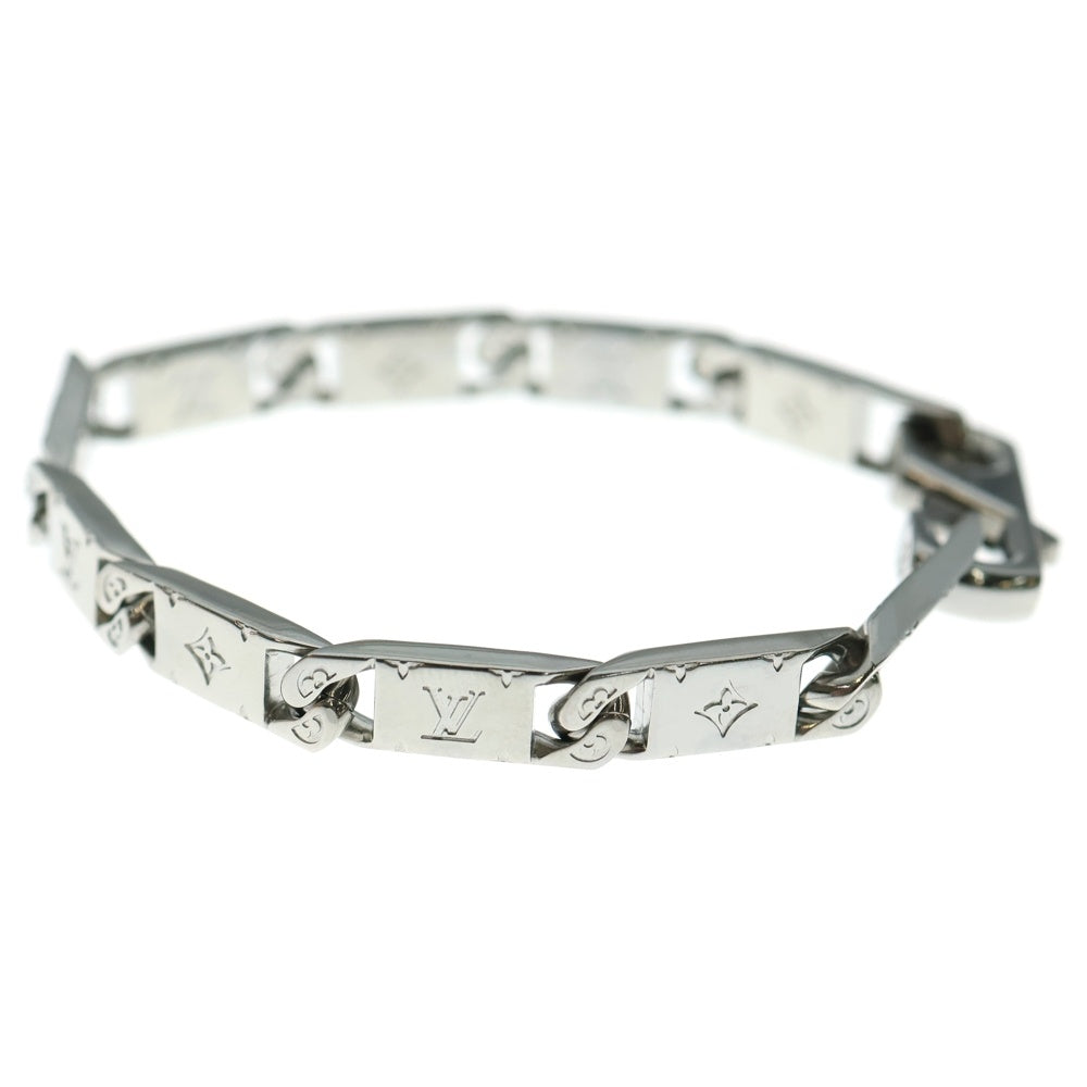 LOUIS VUITTON(ルイヴィトン) モノグラム タイドアップ ブレスレット チェーン シルバー M0921M