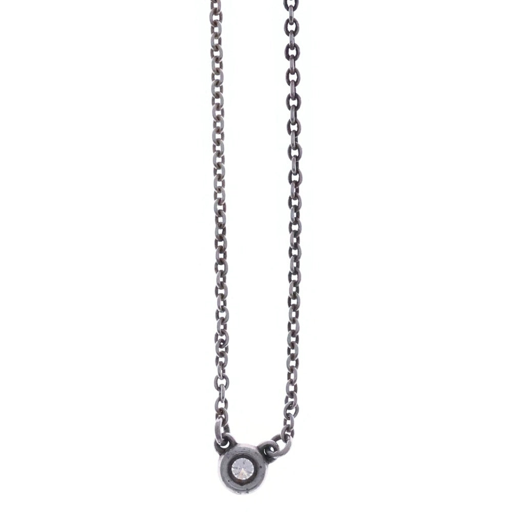 TIFFANY & Co.(ティファニー) バイザヤード ダイヤ ネックレス ペンダント シルバー SV925 レディース
