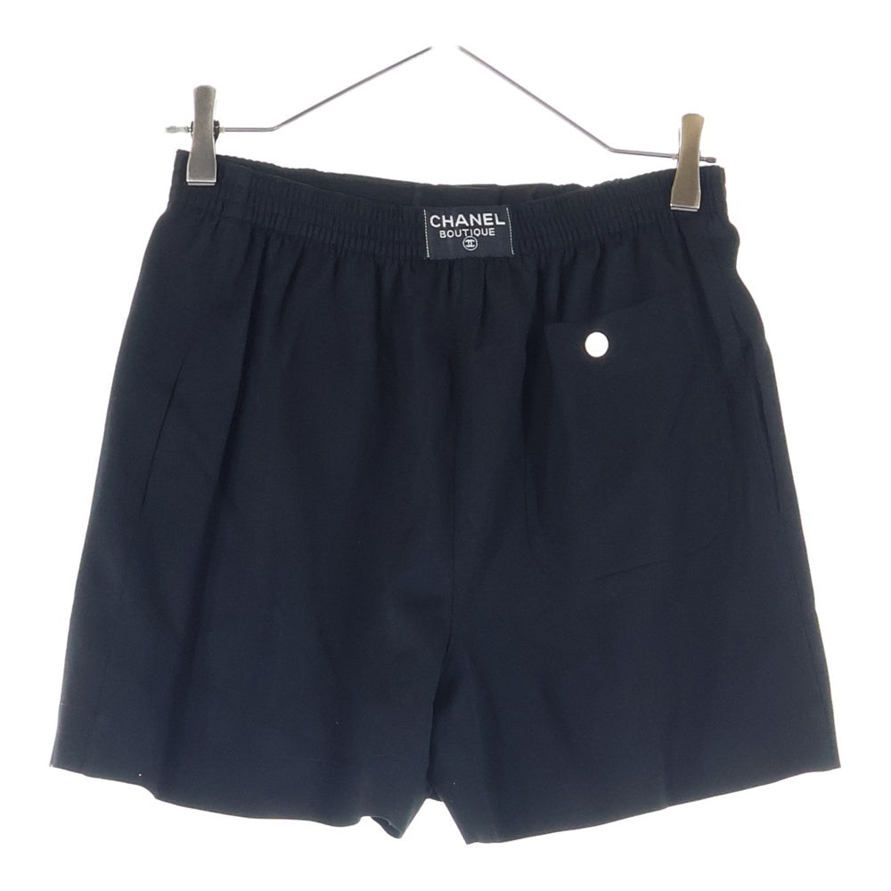 CHANEL(シャネル) 96年製 ココマークボタン ウール ハーフ ショートパンツ ショーツ ブラック レディース P06680V03888