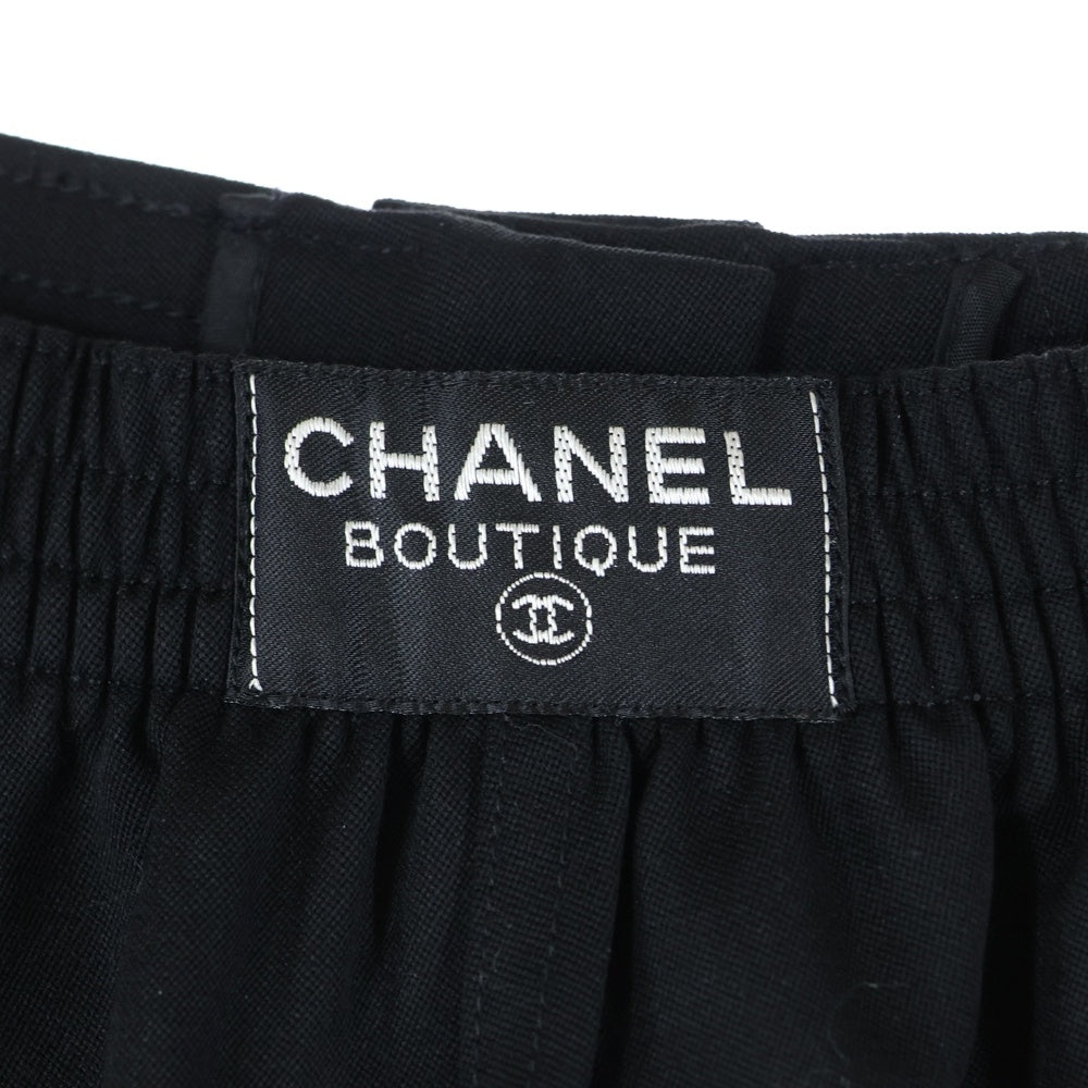 CHANEL(シャネル) 96年製 ココマークボタン ウール ハーフ ショートパンツ ショーツ ブラック レディース P06680V03888