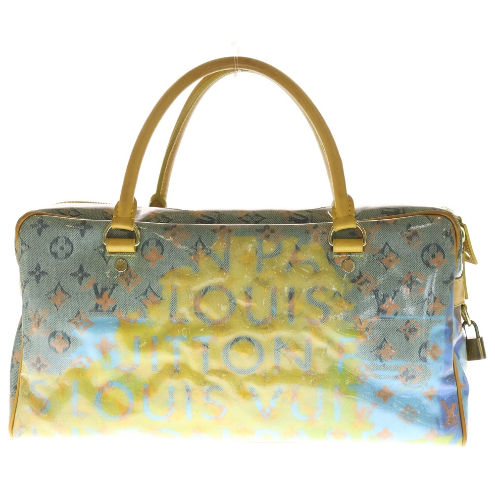 LOUIS VUITTON(ルイヴィトン) モノグラム パルプ ウィークエンダー PM イエロー エナメル ハンドバッグ M95733 レディース