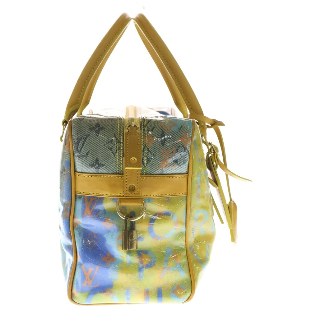 LOUIS VUITTON(ルイヴィトン) モノグラム パルプ ウィークエンダー PM イエロー エナメル ハンドバッグ M95733 レディース