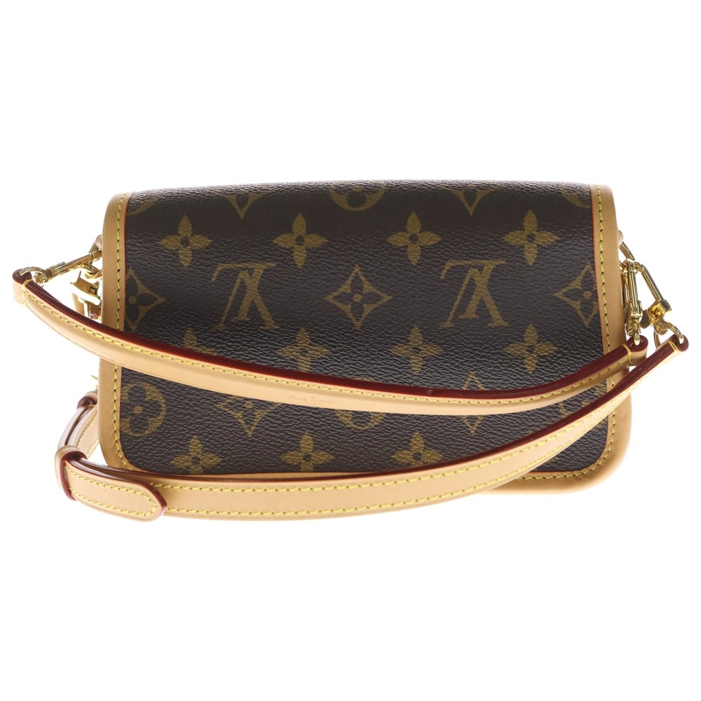 LOUIS VUITTON(ルイヴィトン) モノグラム ナノ・ディアヌ ブラウン PVC 2WAY ハンドバッグ ショルダーバッグ M83298 ICシリアル レディース