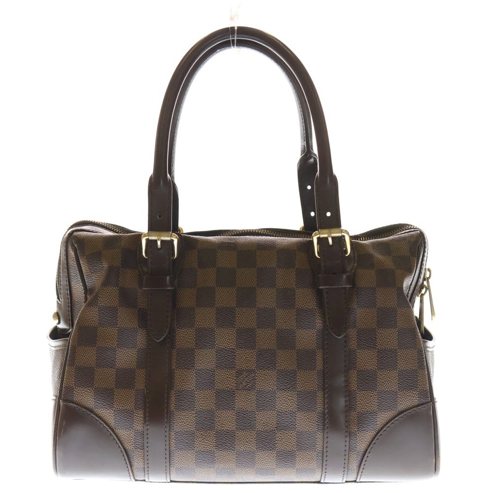 LOUIS VUITTON(ルイヴィトン) ダミエ バークレー ハンドバッグ ボストンバッグ ブラウン レザー×PVC N52000 ゴールド金具