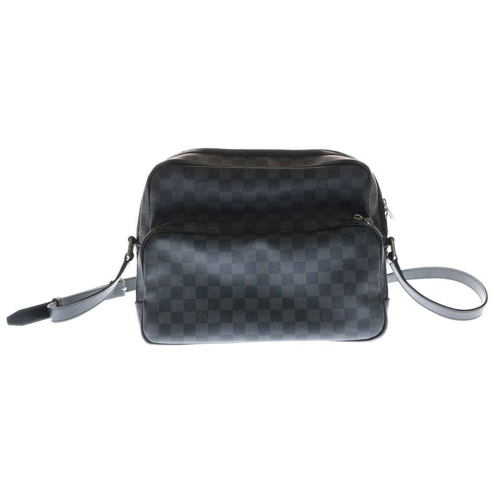 LOUIS VUITTON(ルイヴィトン) ダミエグラフィット イオ レザーショルダーバッグ ブラック N45252 レディース