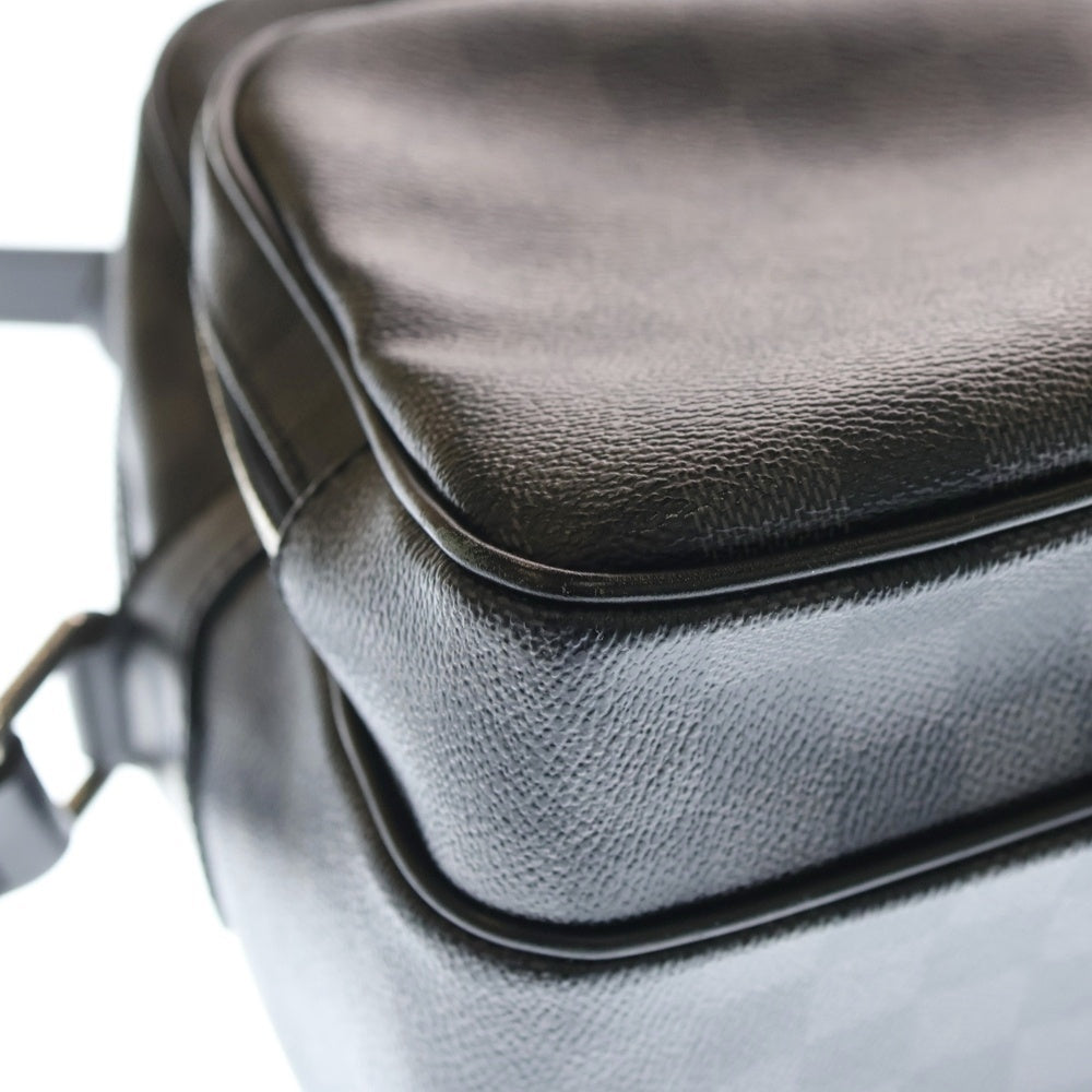 LOUIS VUITTON(ルイヴィトン) ダミエグラフィット イオ レザーショルダーバッグ ブラック N45252 レディース