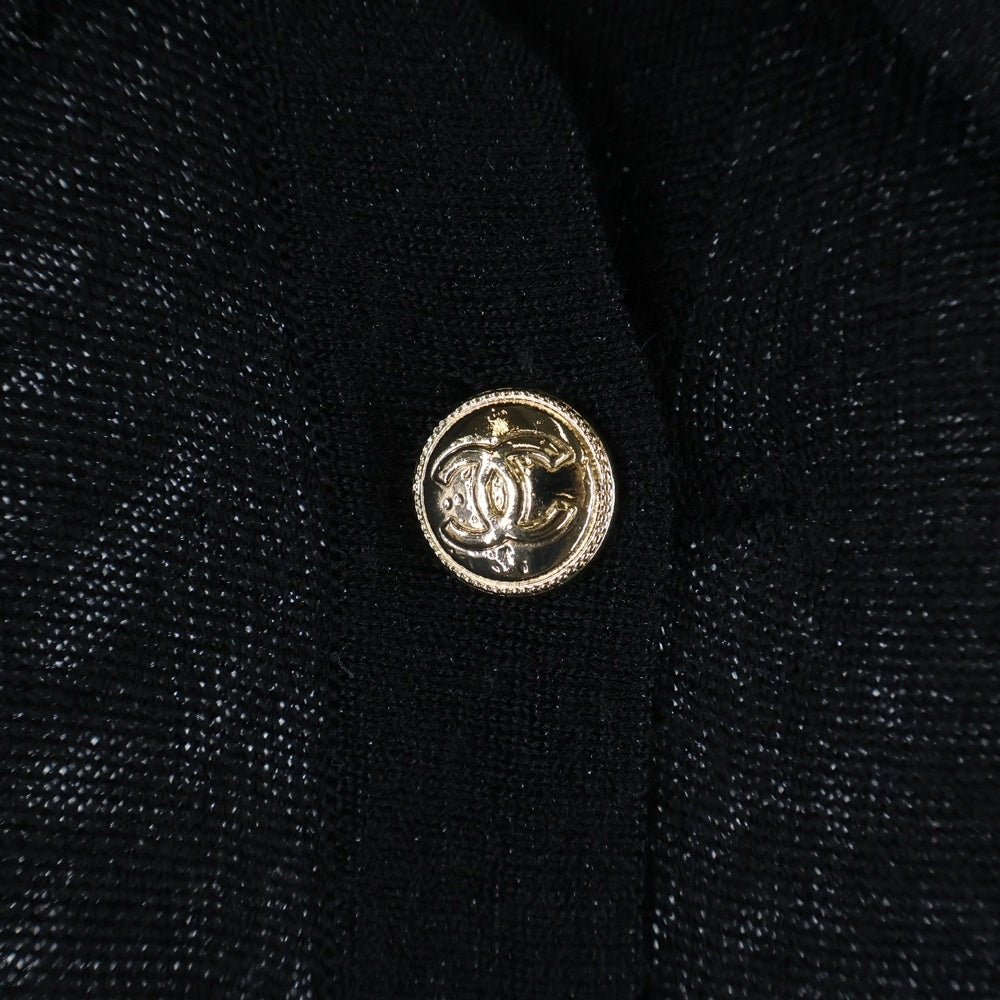 CHANEL(シャネル) ココボタン ラメニット長袖ワンピース ブラック P65648K61308 レディース