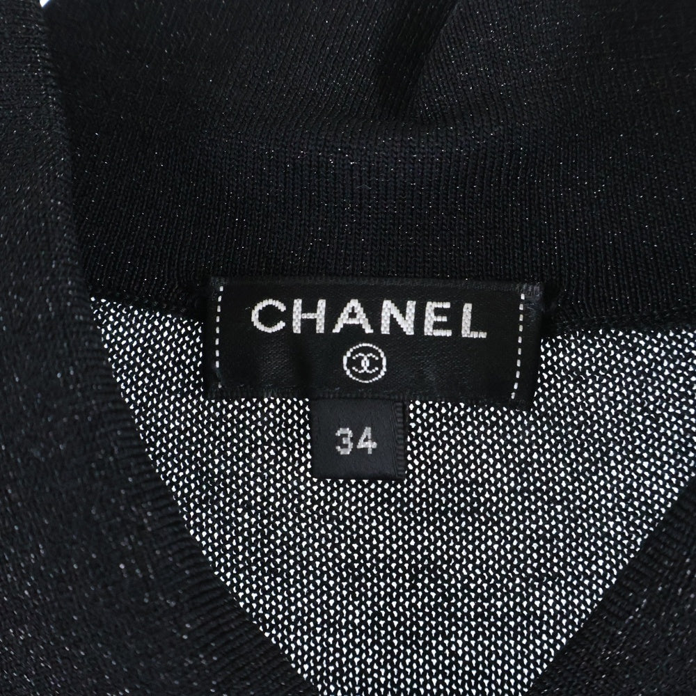 CHANEL(シャネル) ココボタン ラメニット長袖ワンピース ブラック P65648K61308 レディース