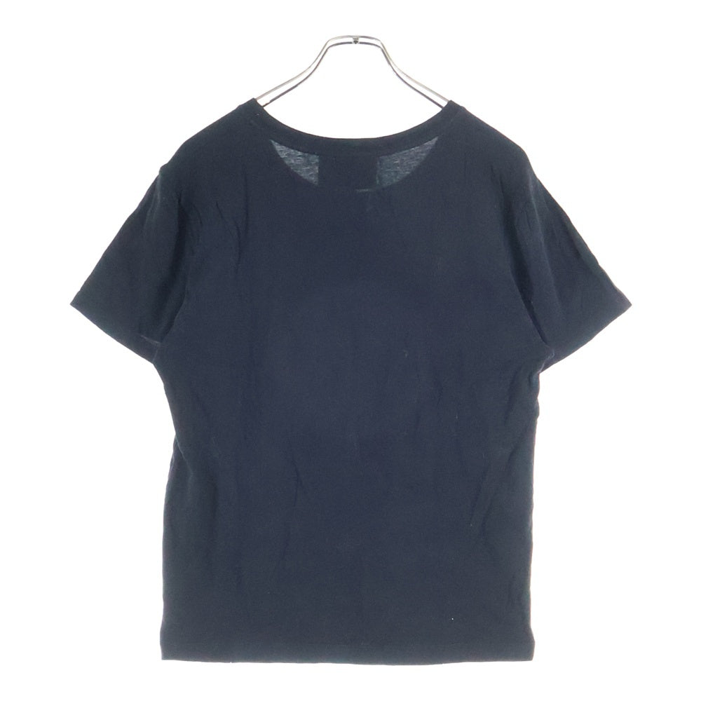GUCCI(グッチ) ヴィンテージロゴプリント ウォッシュ加工 クルーネック 半袖Tシャツ カットソー ブラック 440103 レディース