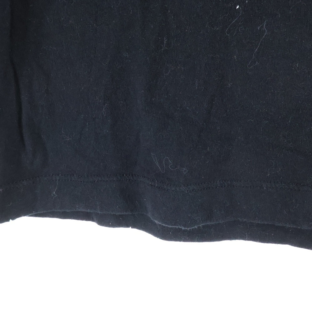 GUCCI(グッチ) ヴィンテージロゴプリント ウォッシュ加工 クルーネック 半袖Tシャツ カットソー ブラック 440103 レディース