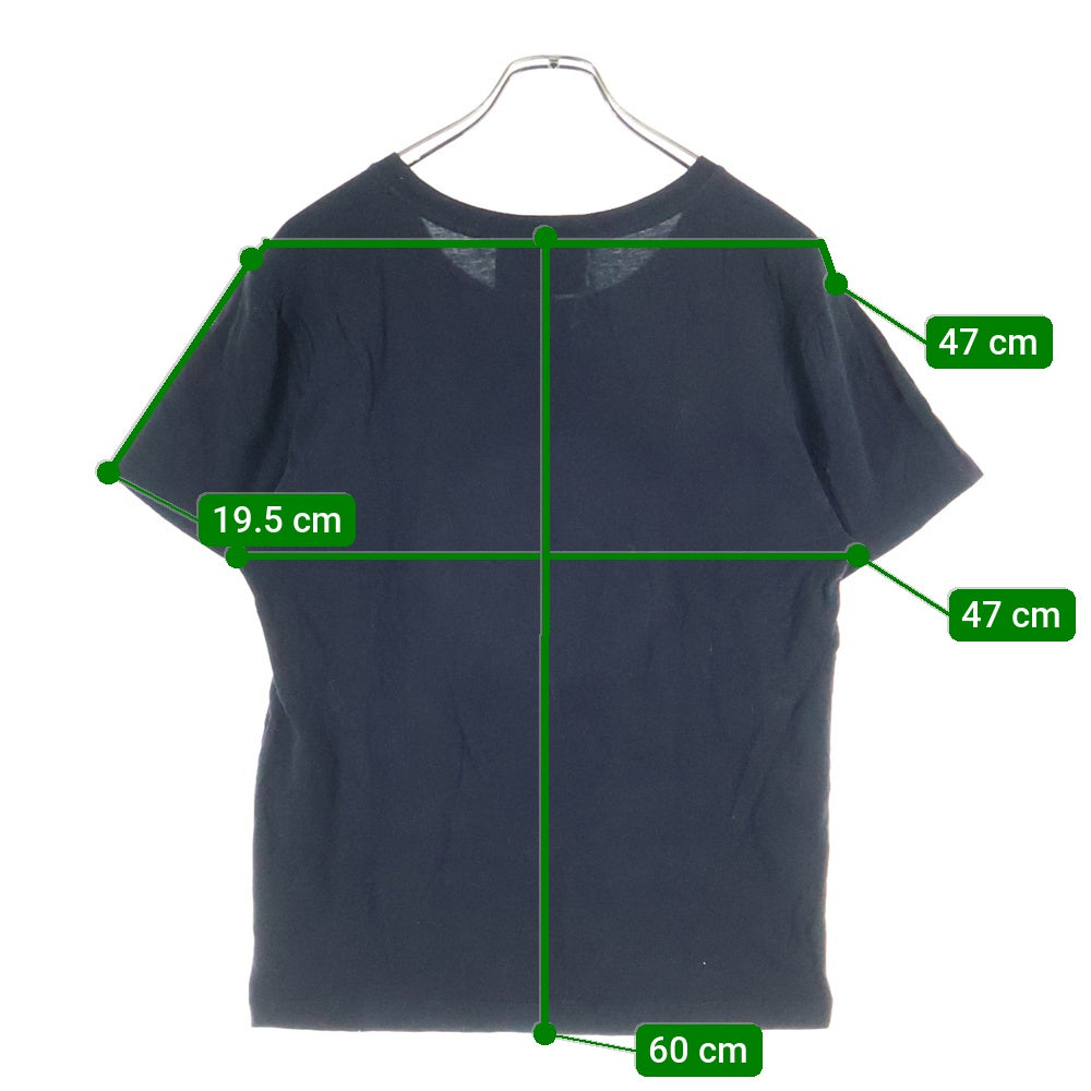 GUCCI(グッチ) ヴィンテージロゴプリント ウォッシュ加工 クルーネック 半袖Tシャツ カットソー ブラック 440103 レディース