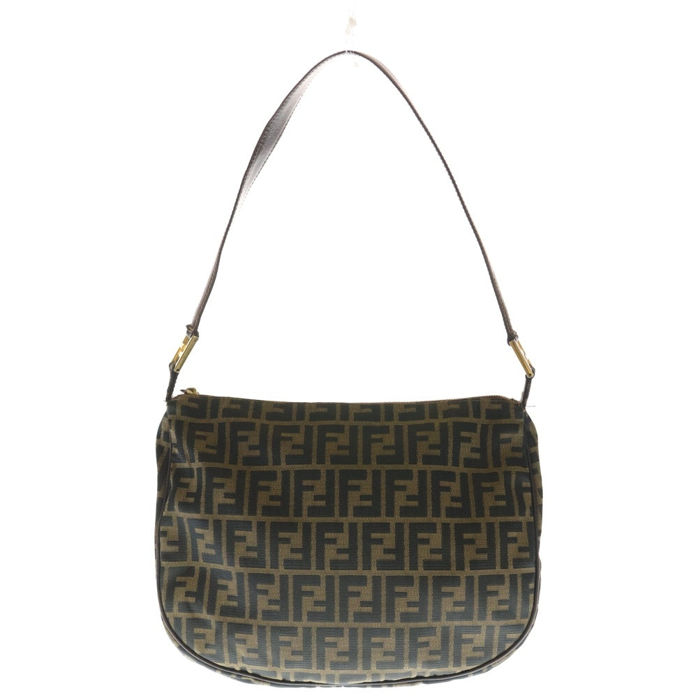 FENDI(フェンディ) ズッカ ワンショルダーバック キャンバス ブラウン レディース