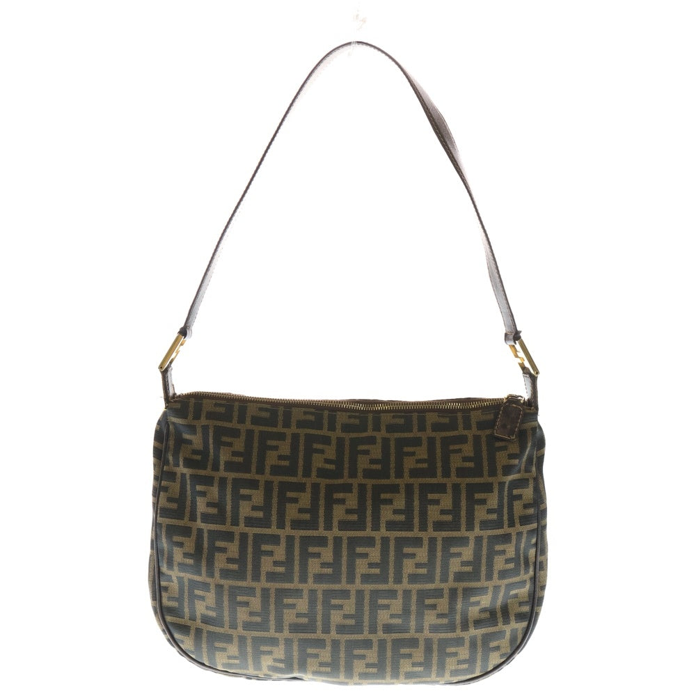 FENDI(フェンディ) ズッカ ワンショルダーバック キャンバス ブラウン レディース