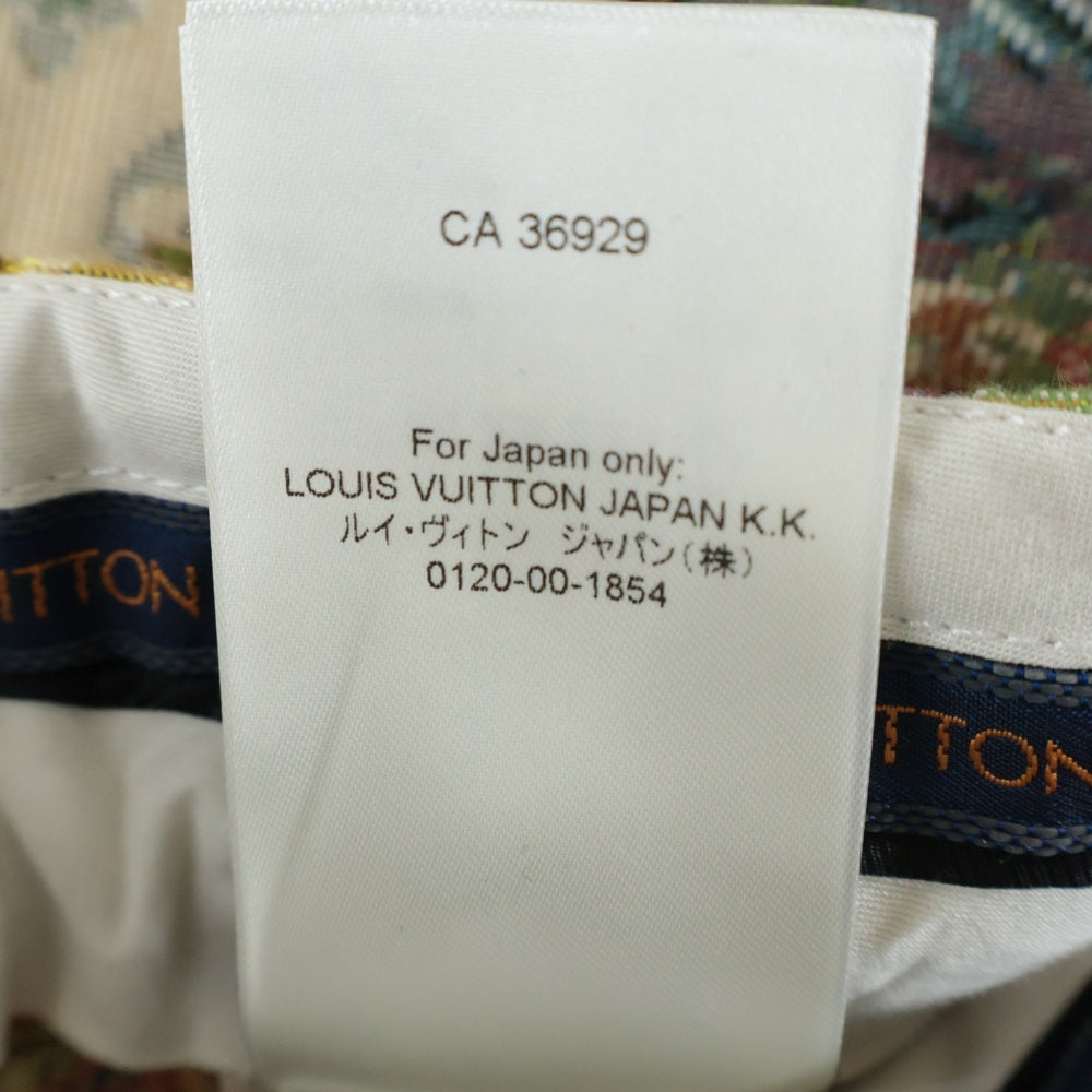 LOUIS VUITTON(ルイヴィトン) 22AW モノグラムフラワー ジャガード総柄 テーラード ショート ハーフ パンツ ショーツ ベージュ RM222 PI6 HNP63W レディース