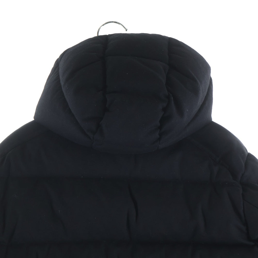 MONCLER(モンクレール) 20AW MONTGENEVRE モンジュネーブル アームロゴデザイン フーデッド ジップアップ ダウンジャケット ブラック F20911A53700 レディース