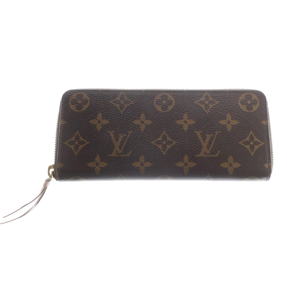LOUIS VUITTON(ルイヴィトン) モノグラム ポルトフォイユ・クレマンス ローズバレリーヌ ブラウン PVC 長財布 ウォレット M61298 レディース