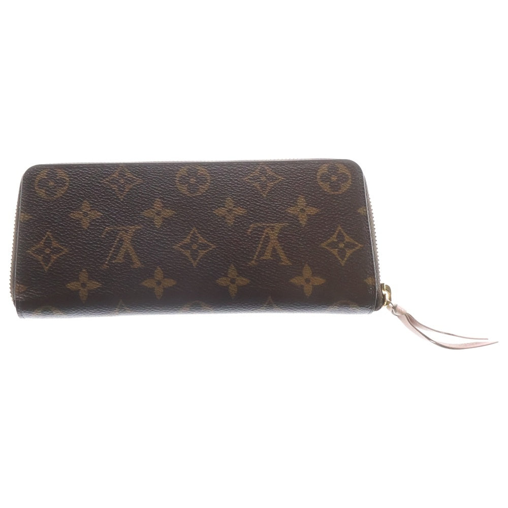 LOUIS VUITTON(ルイヴィトン) モノグラム ポルトフォイユ・クレマンス ローズバレリーヌ ブラウン PVC 長財布 ウォレット M61298 レディース