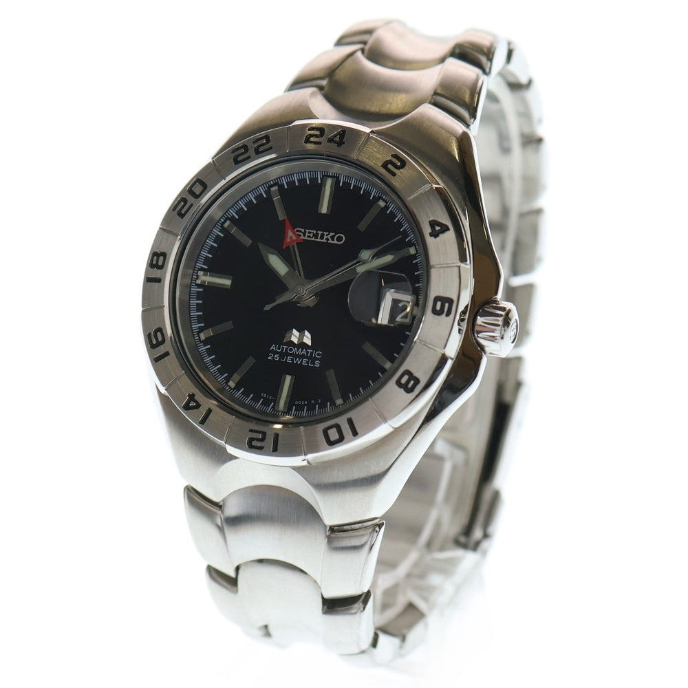 SEIKO(セイコー) SCVF011 GMT 黒文字盤 SS/AT ステンレス 自動巻き 腕時計