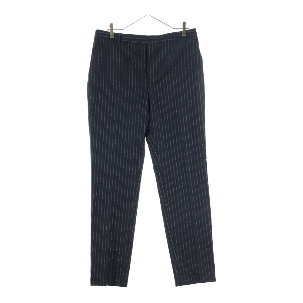 SAINT LAURENT PARIS(サンローランパリ) ラメストライプ ダブルブレストテーラードジャケット スラックスパンツ セットアップスーツ ブラック 596947 Y1A89