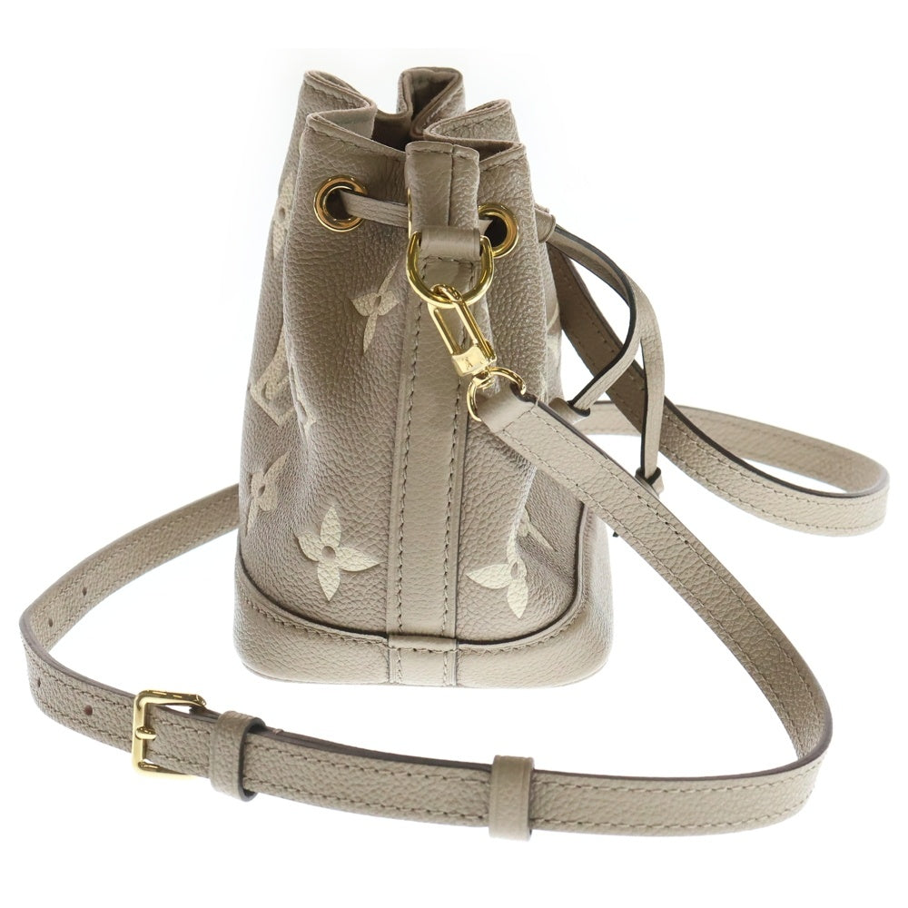 LOUIS VUITTON(ルイヴィトン) モノグラムアンプラント ナノノエ クレーム レザー ショルダーバッグ M46291 レディース