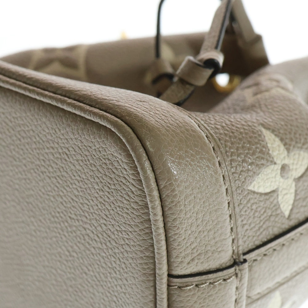 LOUIS VUITTON(ルイヴィトン) モノグラムアンプラント ナノノエ クレーム レザー ショルダーバッグ M46291 レディース