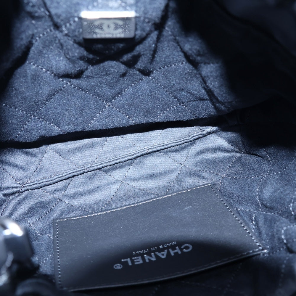 CHANEL(シャネル) シャネル22 ミニ ラムスキン ショルダーバッグ ブラック シルバー金具 レディース
