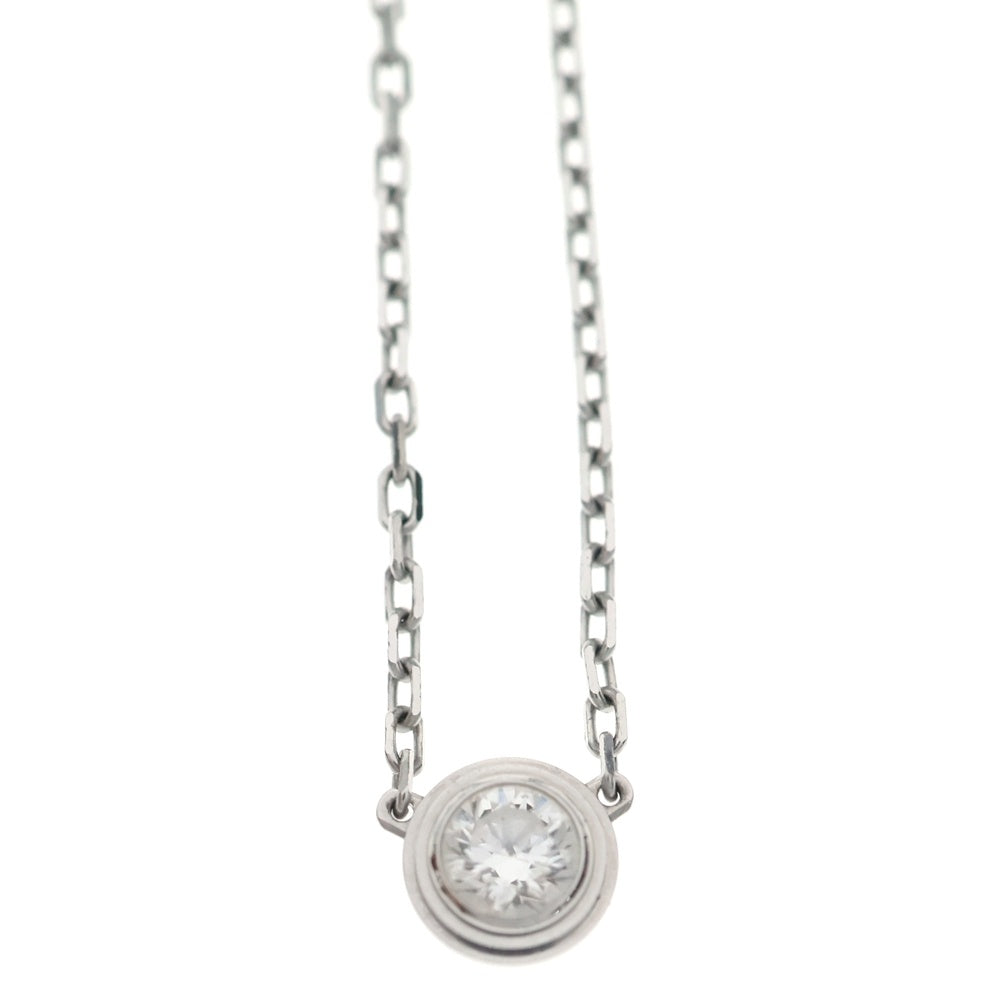 Cartier(カルティエ) ダムールLM 1Pダイヤ ネックレス K18WG レディース