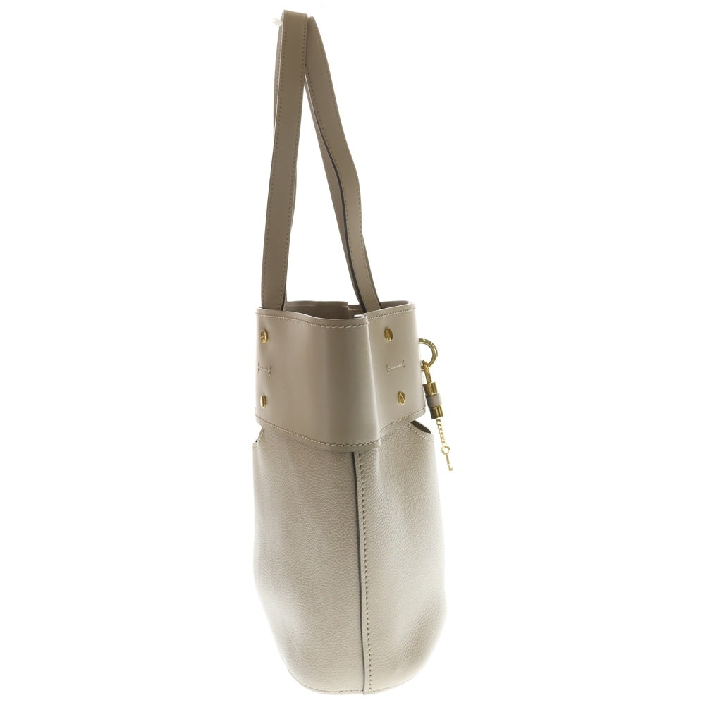 Chloe(クロエ) アビーライン レザー ハンド トートバッグ ベージュ