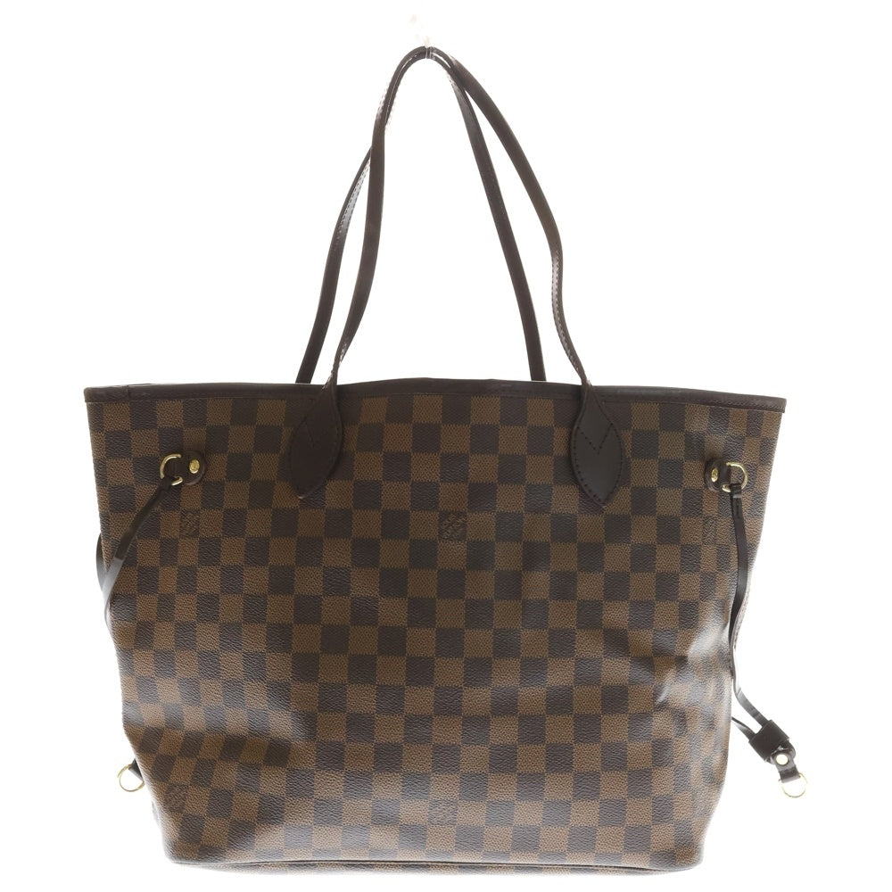LOUIS VUITTON(ルイヴィトン) ダミエ ネヴァーフルMM トートバッグ ハンドバッグ ブラウン レザー×PVC N51105 ゴールド金具 レディース