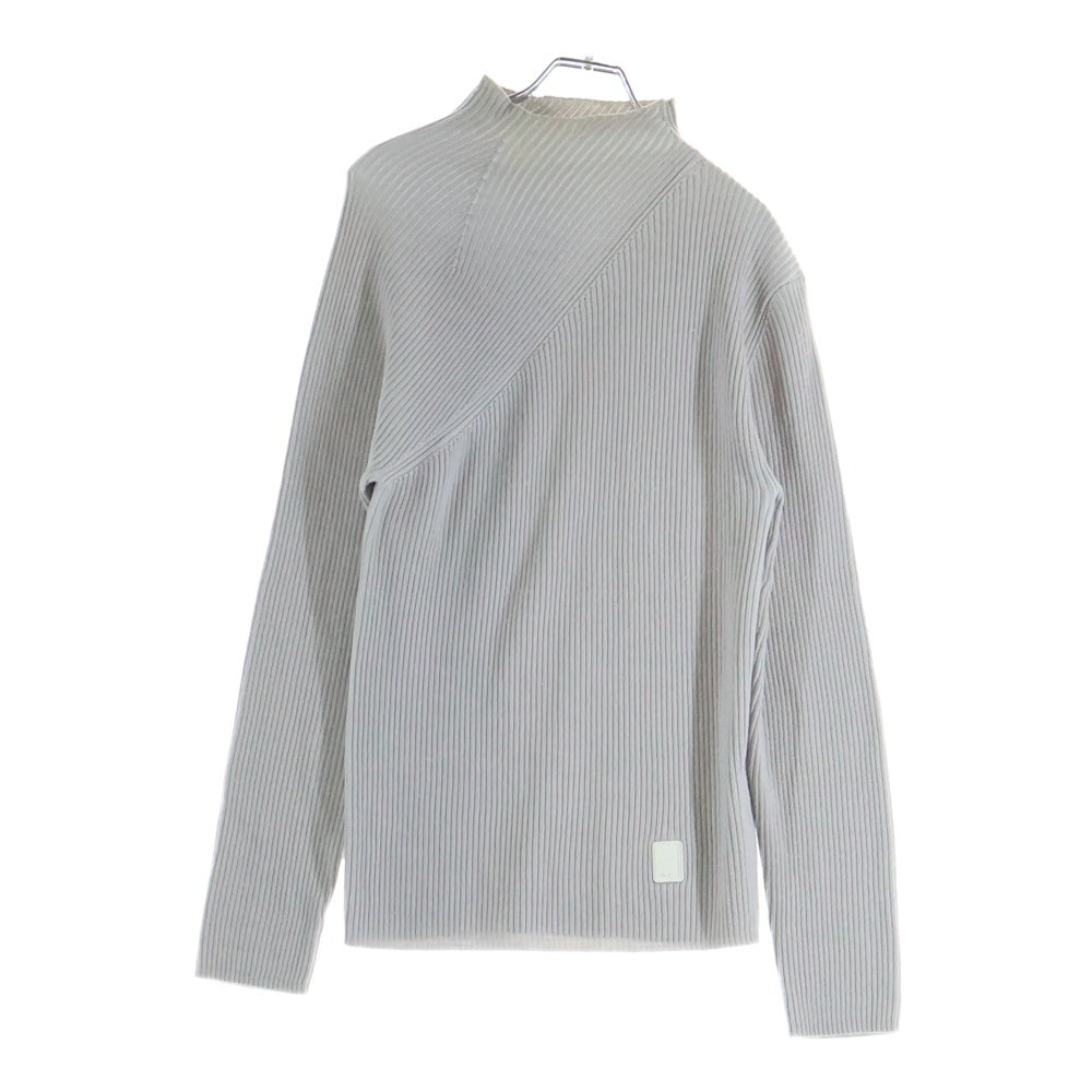 Christian Dior クリスチャンディオール ラバーロゴ リブ 長袖ニット セーター グレー 023M659AT089 Christian Dior(クリスチャンディオール) ラバーロゴ リブ 長袖ニット