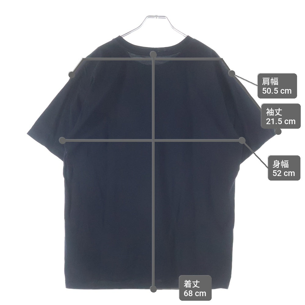 CELINE(セリーヌ) ロゴプリント クルーネック 半袖Tシャツ カットソー ブラック
