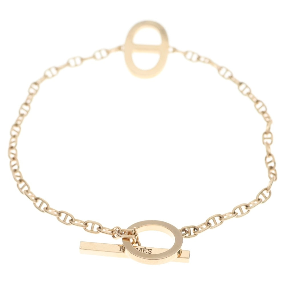 HERMES(エルメス) シェーヌダンクル コントゥール ブレスレット ピンクゴールド チェーン 750PG 5.3g レディース
