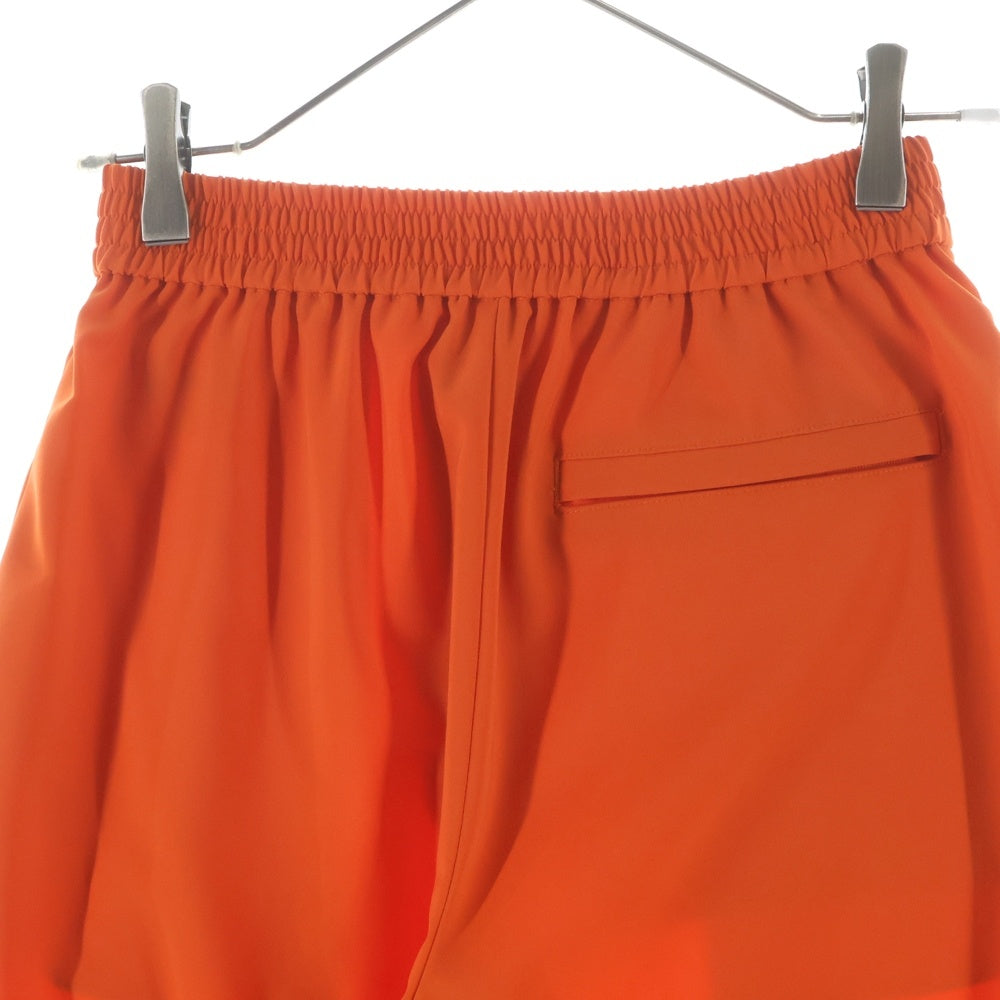 HYKE(ハイク) ストレッチ イージー ワイドパンツ オレンジ レディース