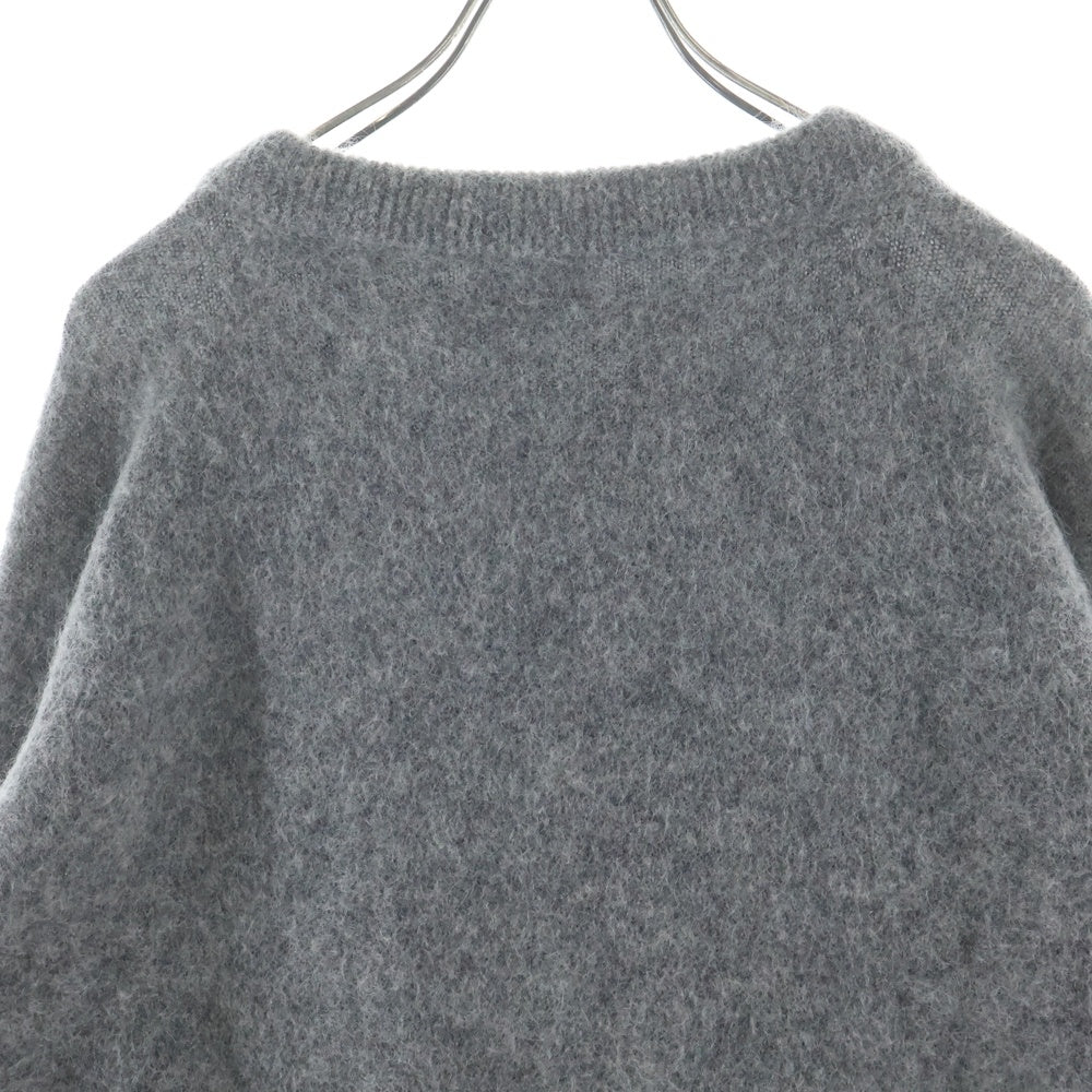 Acne Studios(アクネ ストゥディオズ) モヘア混 クルーネック プルオーバー 長袖ニット セーター グレー レディース