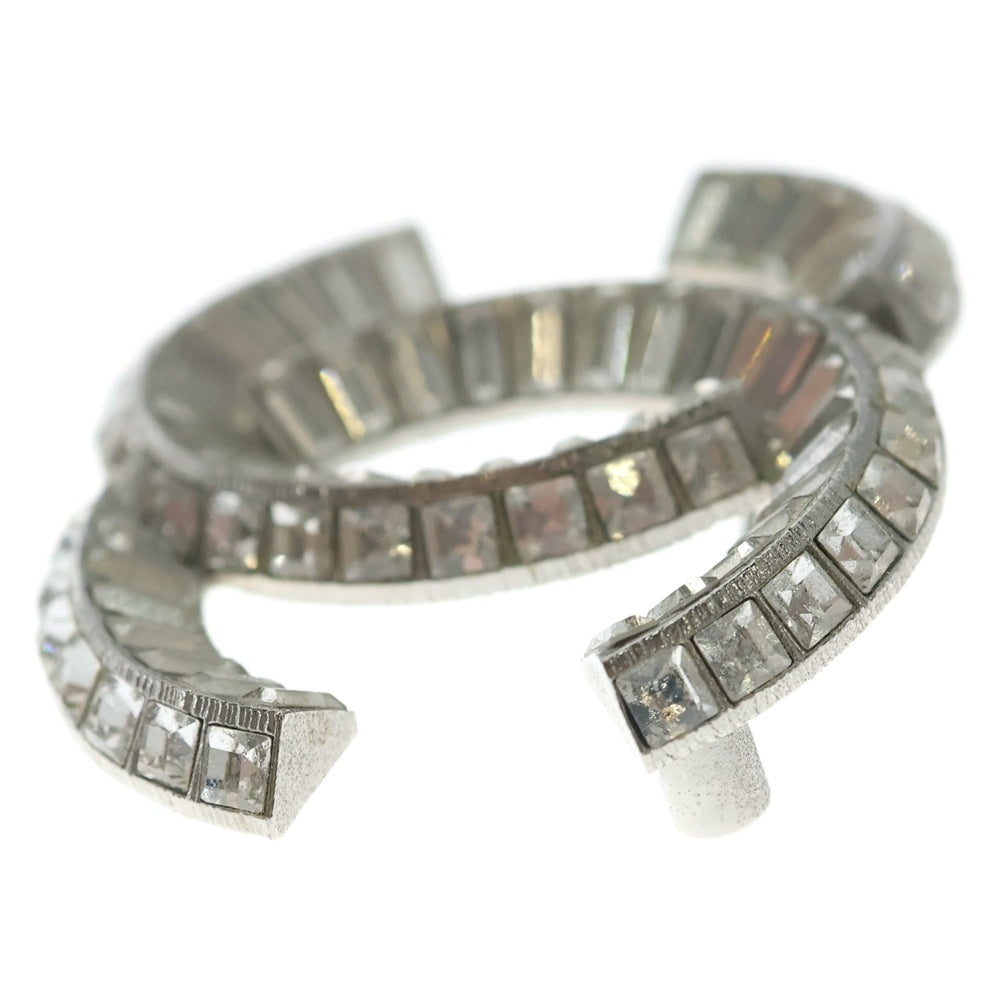 CHANEL(シャネル) ココマーク ラインストーン ピンバッジ ブローチ シルバー レディース